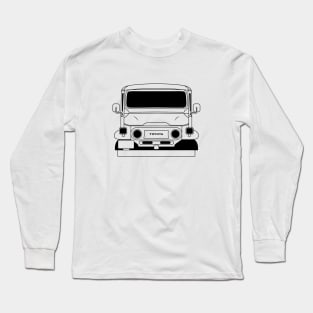 Toyota Land Cruiser FJ40 Black Outline Long Sleeve T-Shirt